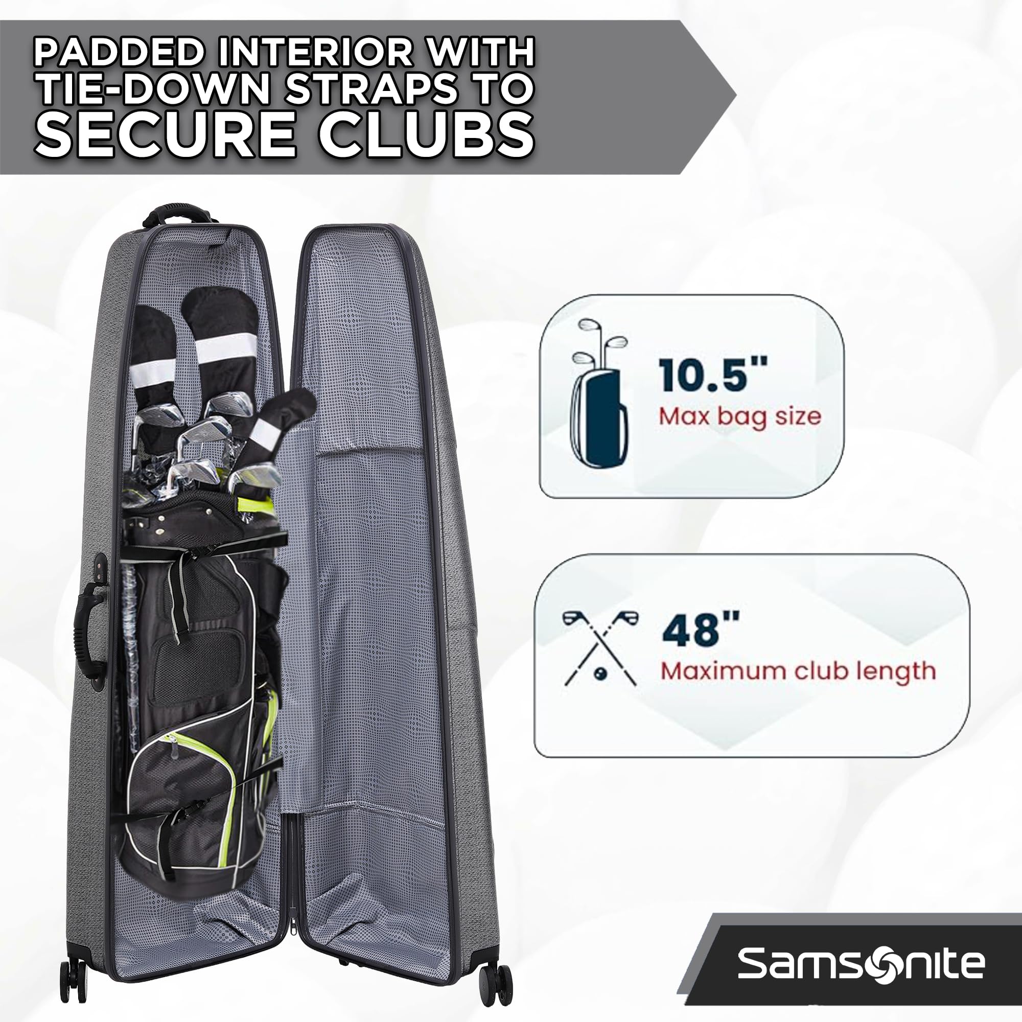 Amazon | (サムソナイト) Samsoniteゴルフバッグカバーケース 旅行用